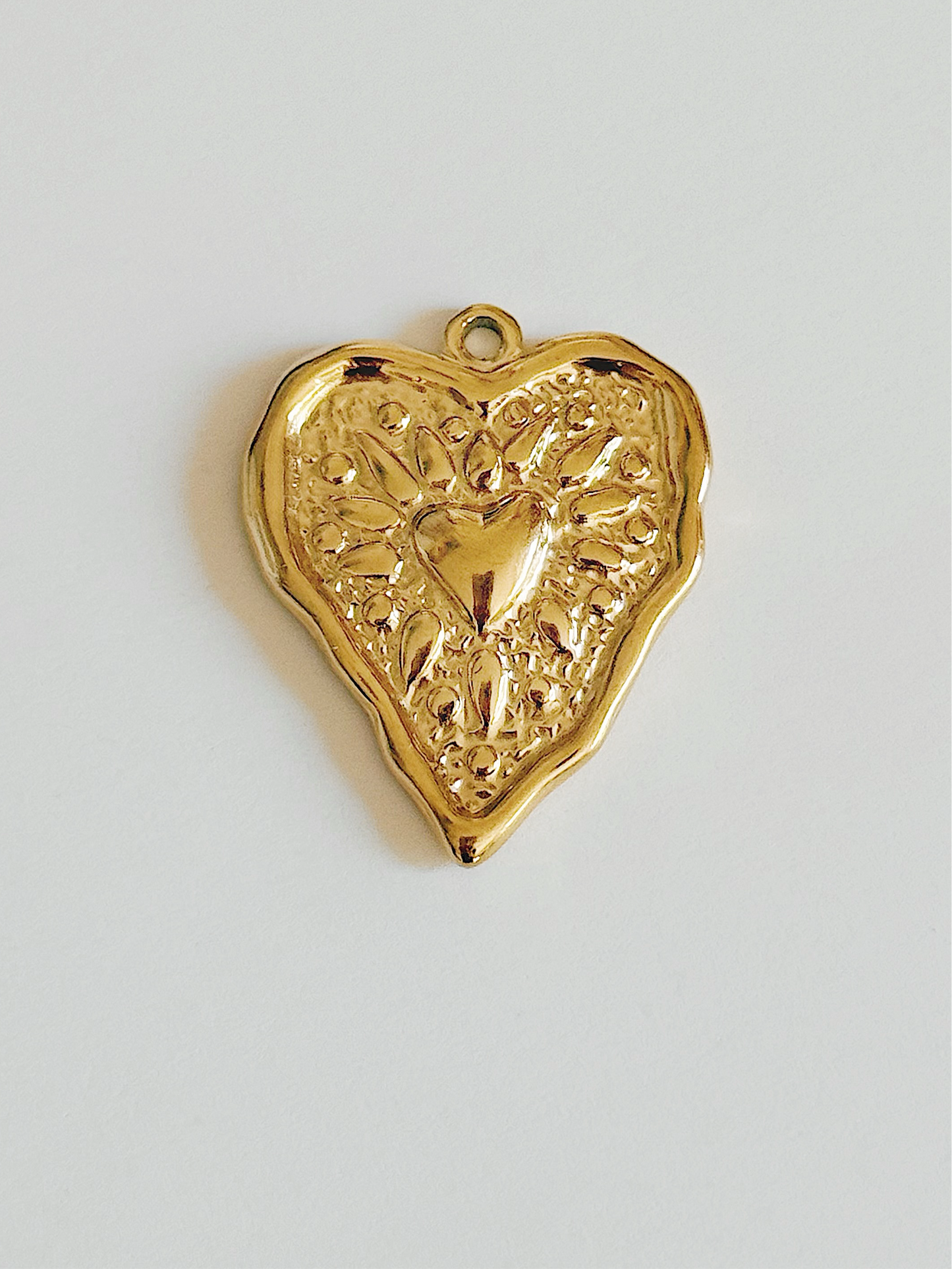 Burning heart Charm