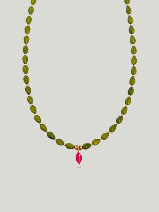 Manzanilla fish necklace