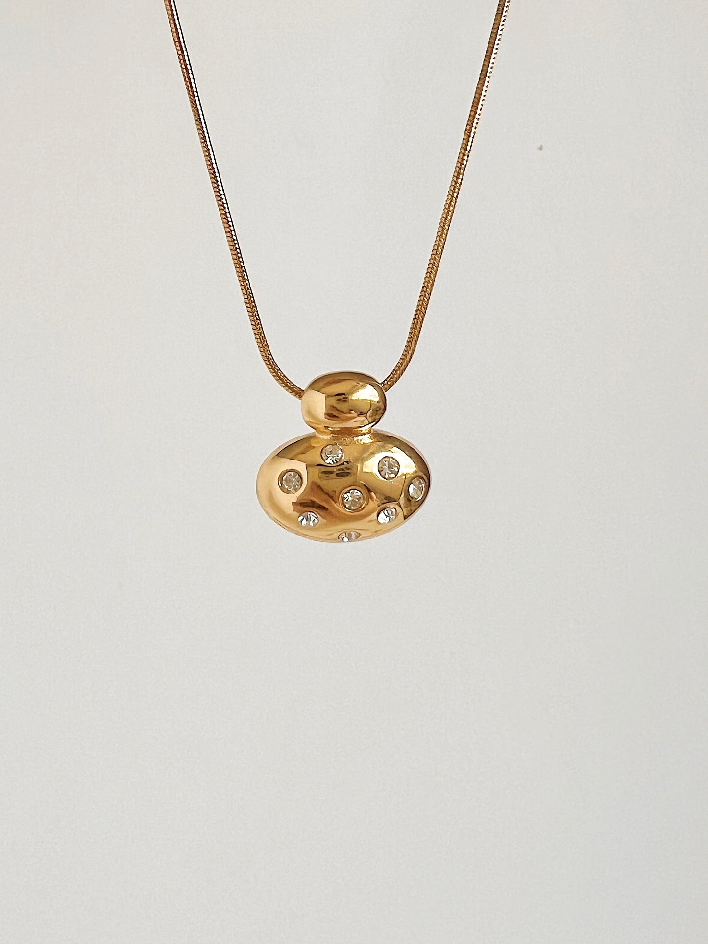 Sparkle bottle necklace