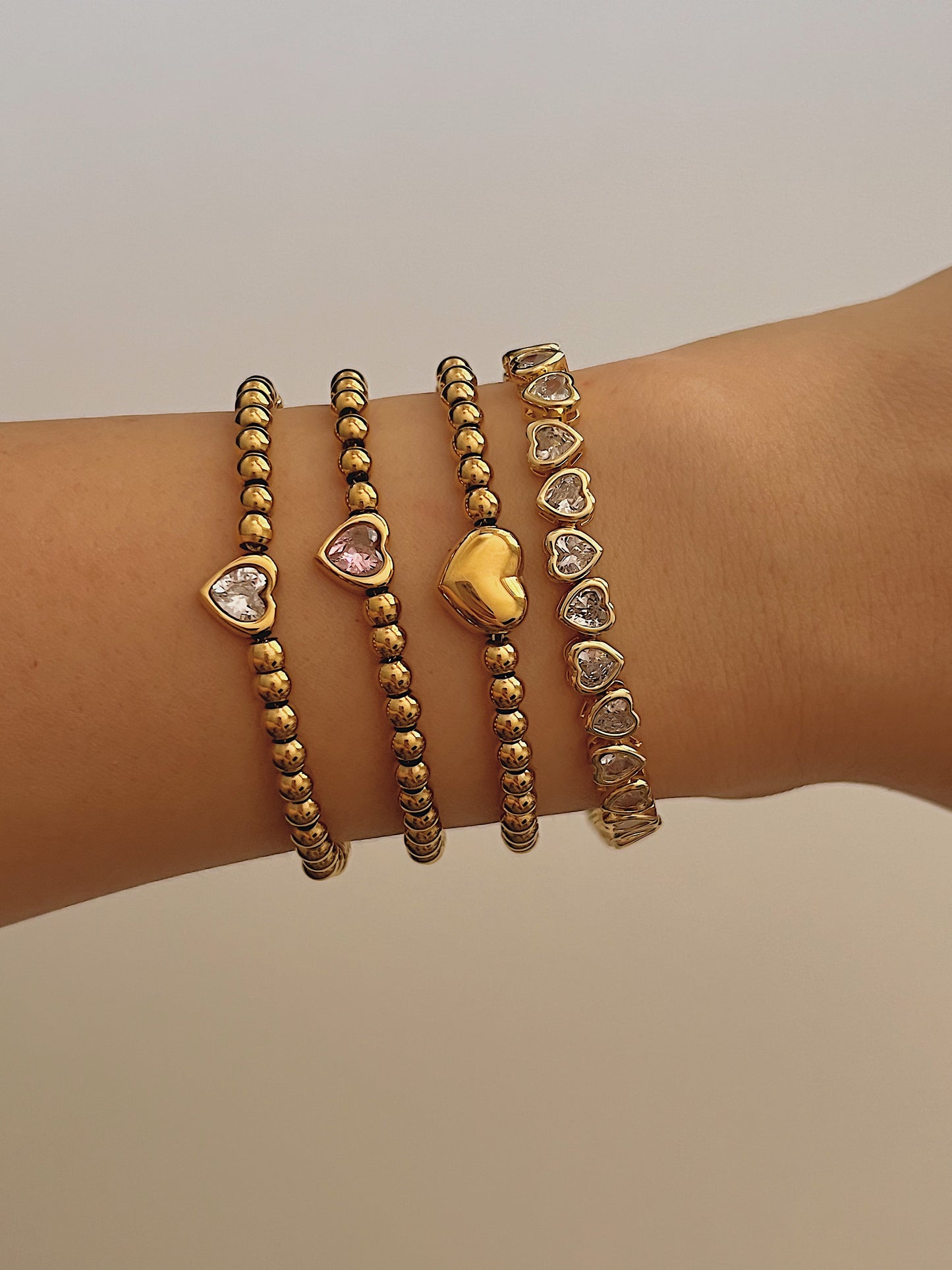 Heart Bead Bracelet