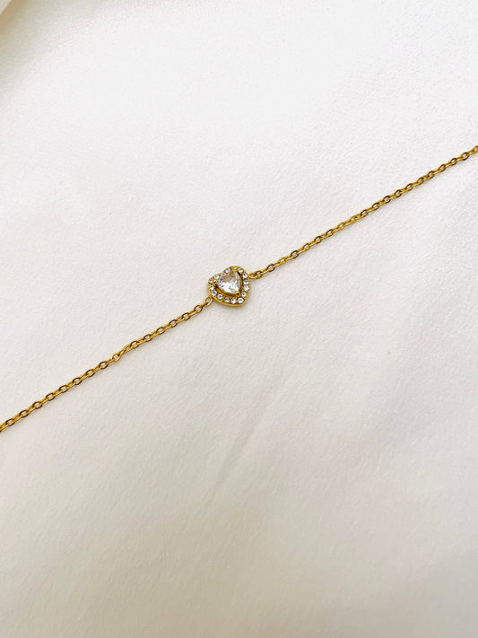 Dainty Heart Bracelet - Paumi