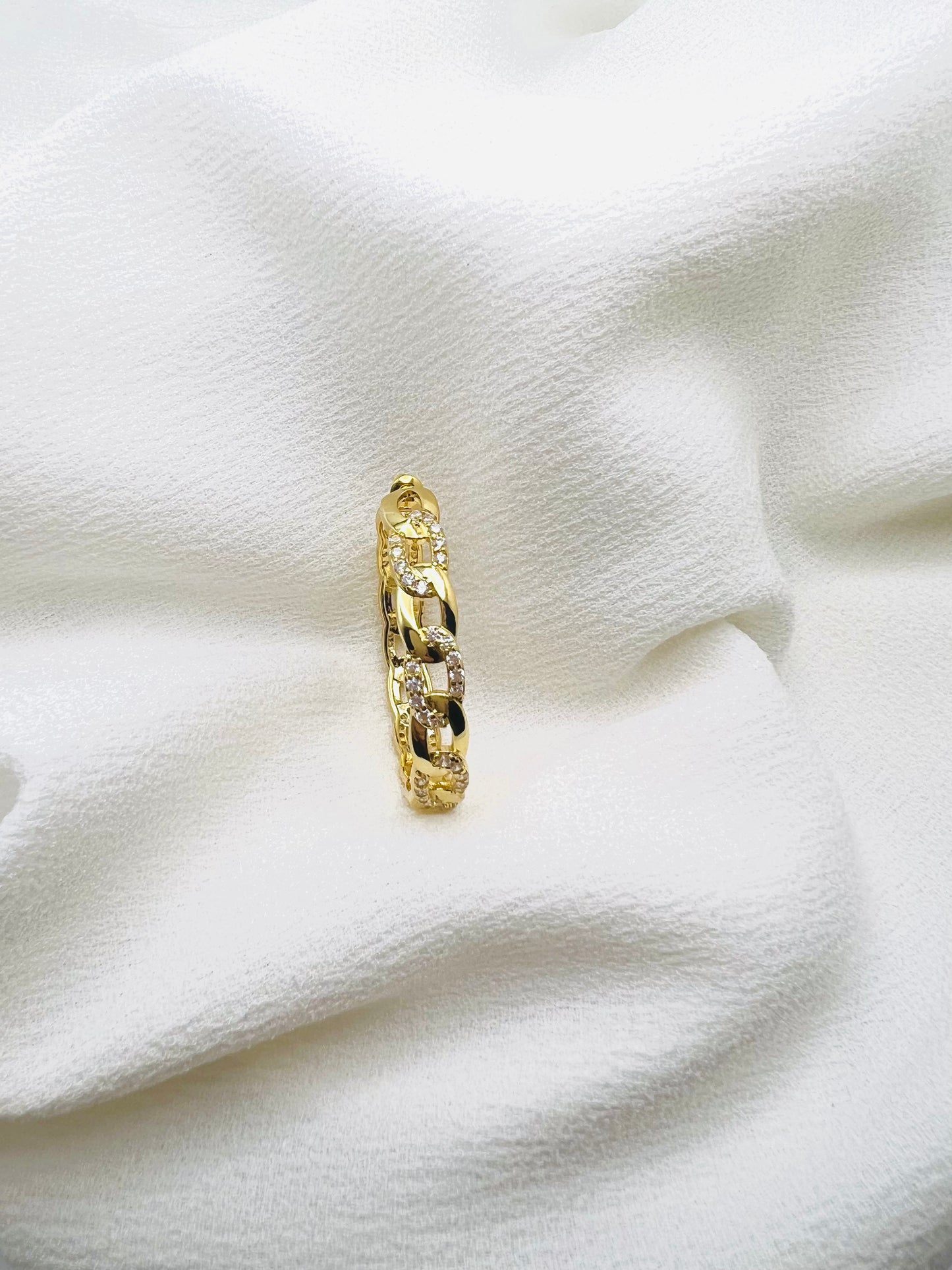 Chain Hoop Earrings - Paumi