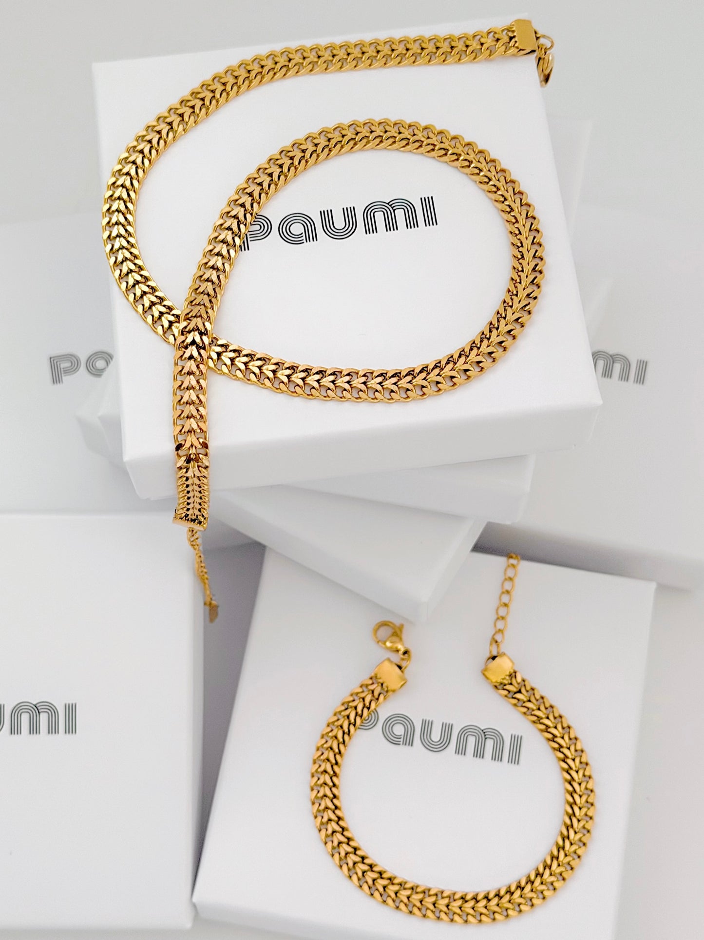 Double curb chain Set