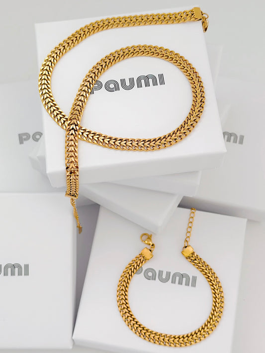 Double curb chain Set