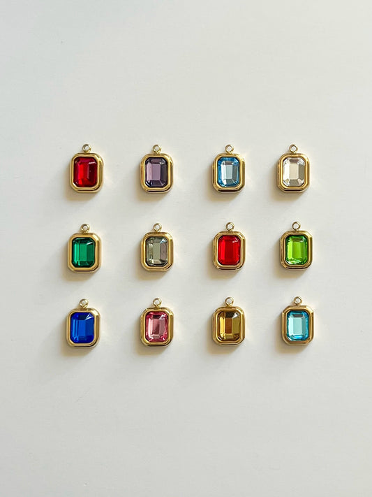 Birthstone charms