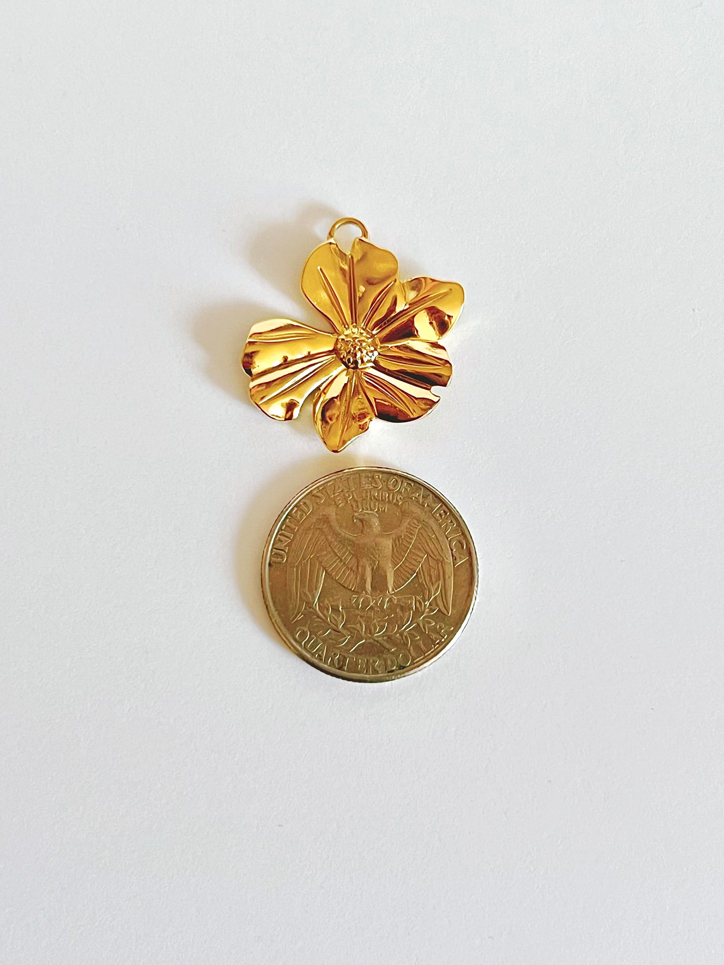 Irregular flower charm