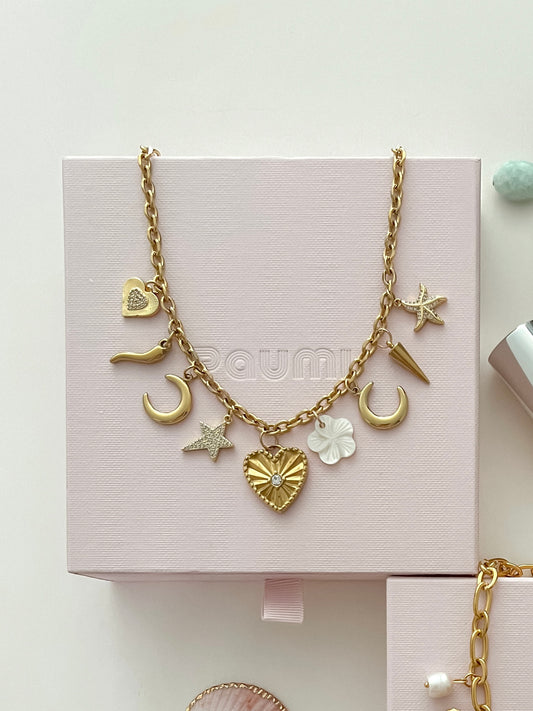 Gracious charms necklace