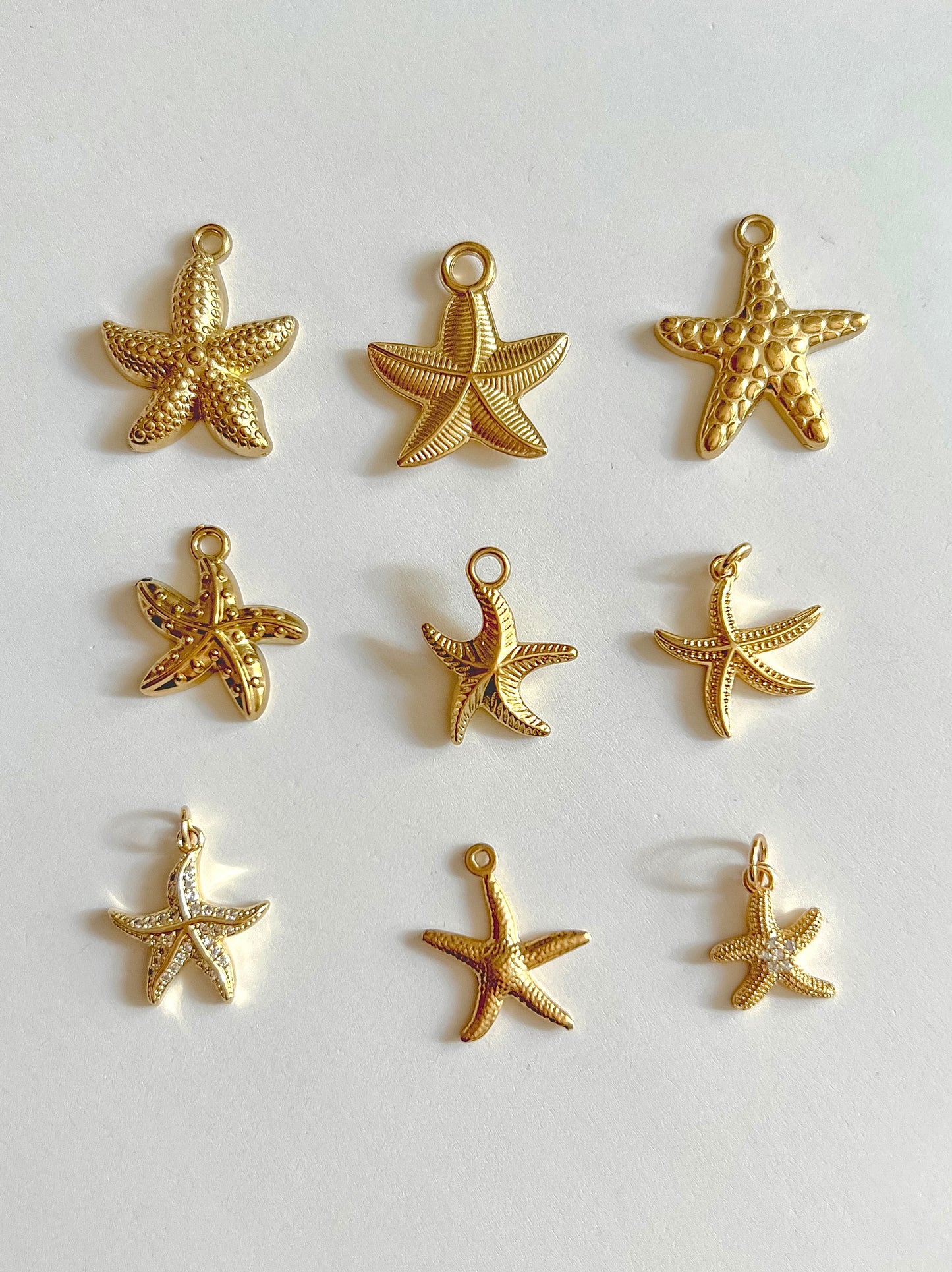 Sea life charms: sea star