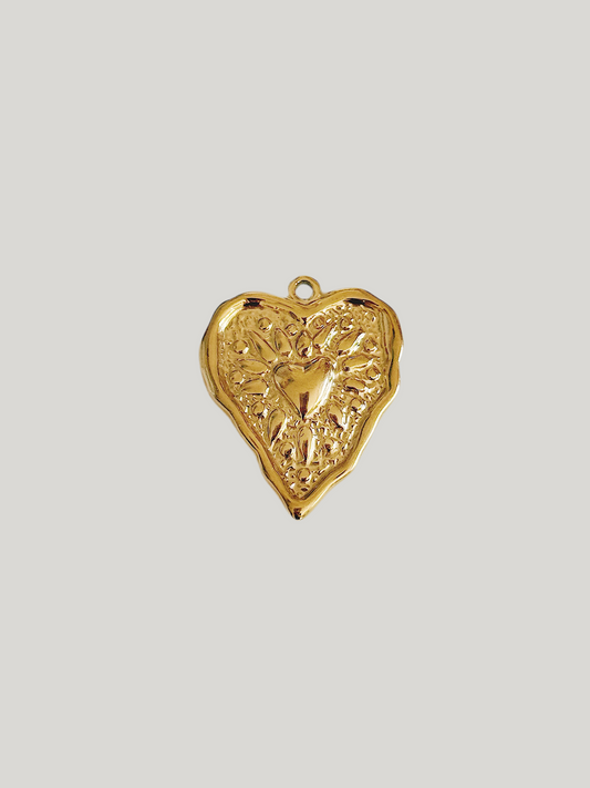 Burning heart Charm