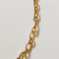 Long & short oval chain necklace