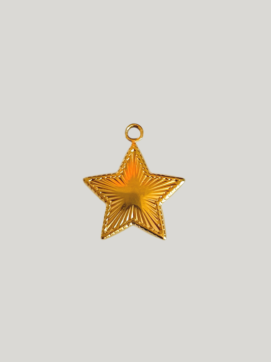 Solid star charm