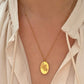 Lily medallion necklace