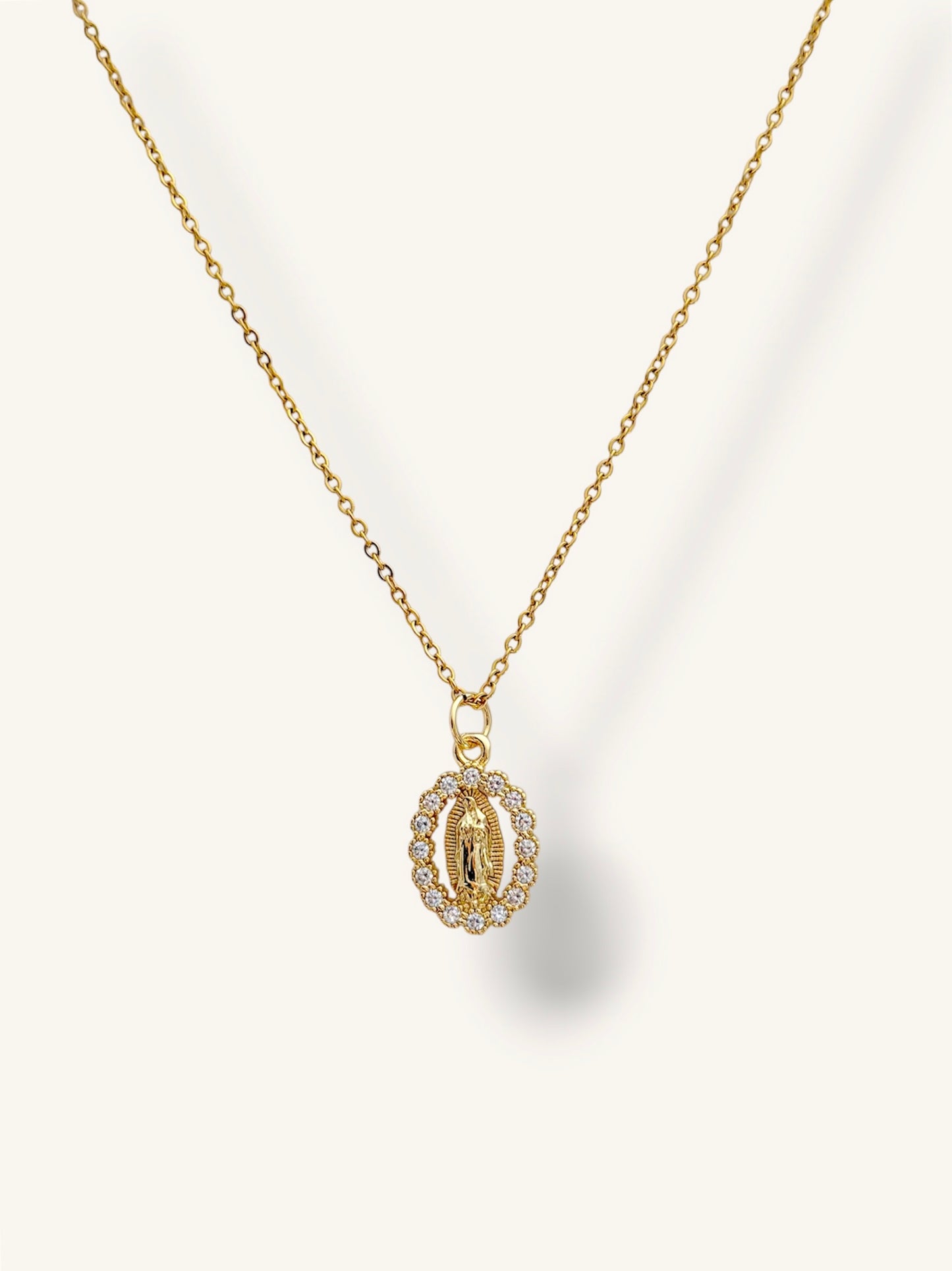 Virgin Mary necklace