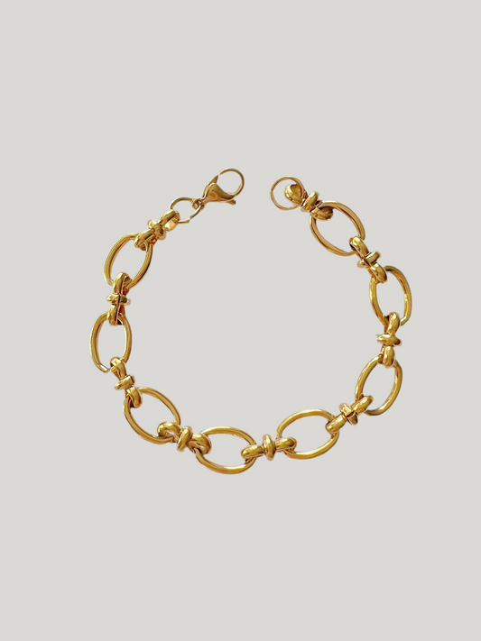 Big oval interlock bracelet