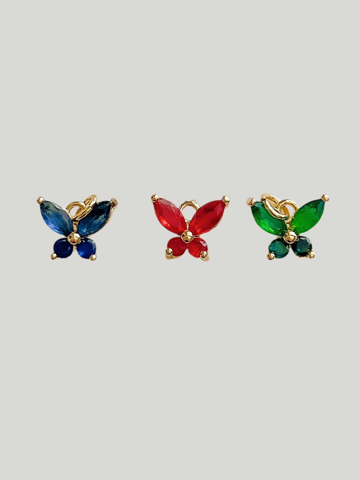 Sparkle butterfly charms