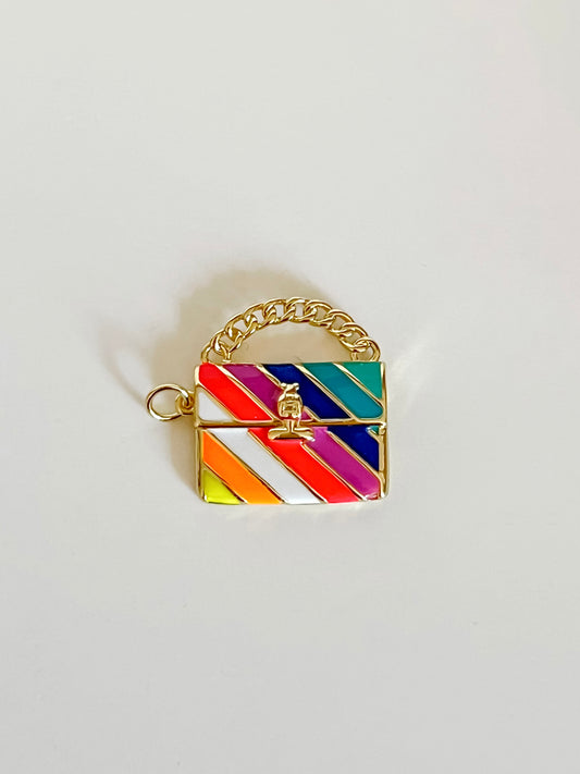 Colorful purse charm