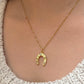 Shine horseshoe necklace