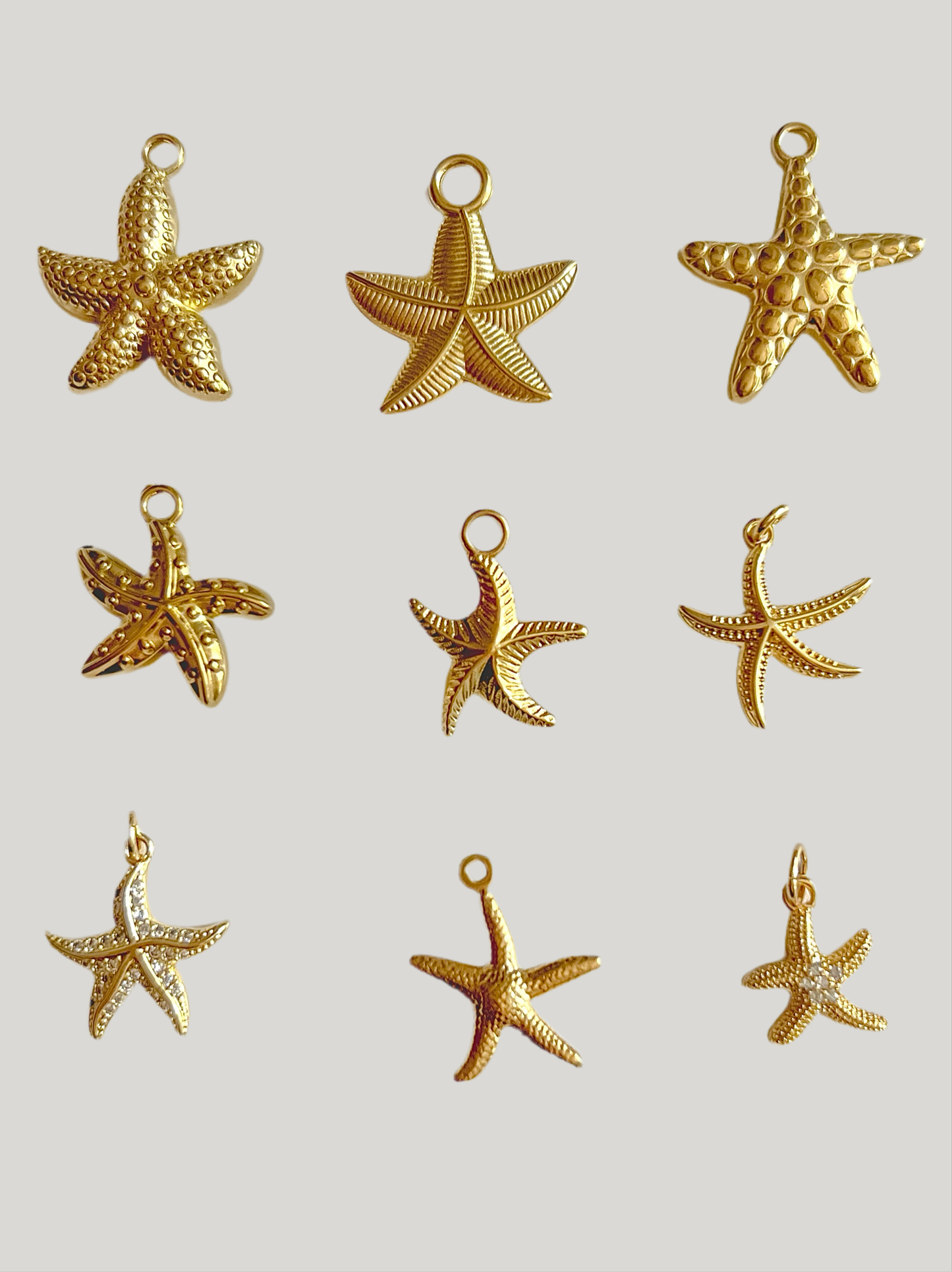 Sea life charms: sea star