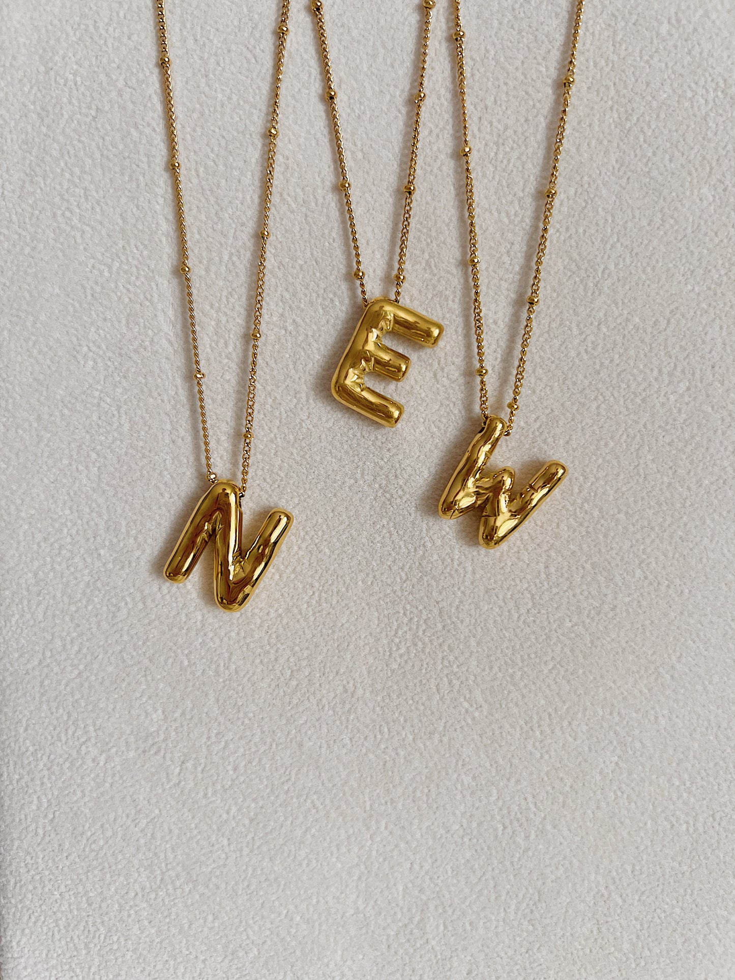 Ballon Initial Necklace