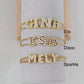 Name slider bracelet