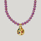 Iris ladybug necklace