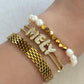 Name slider bracelet