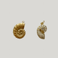 Sea life charms: snail shell