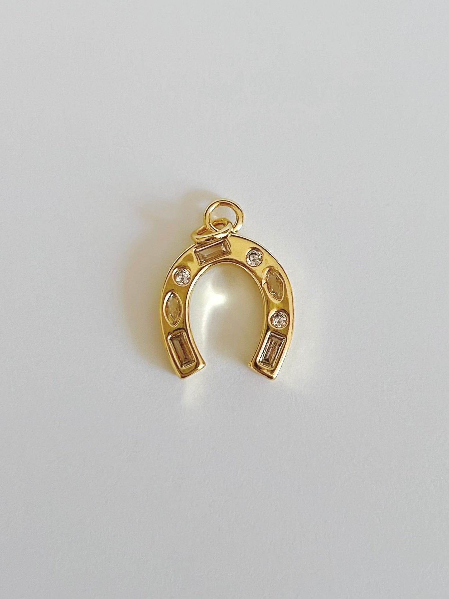 Shine horseshoe charm