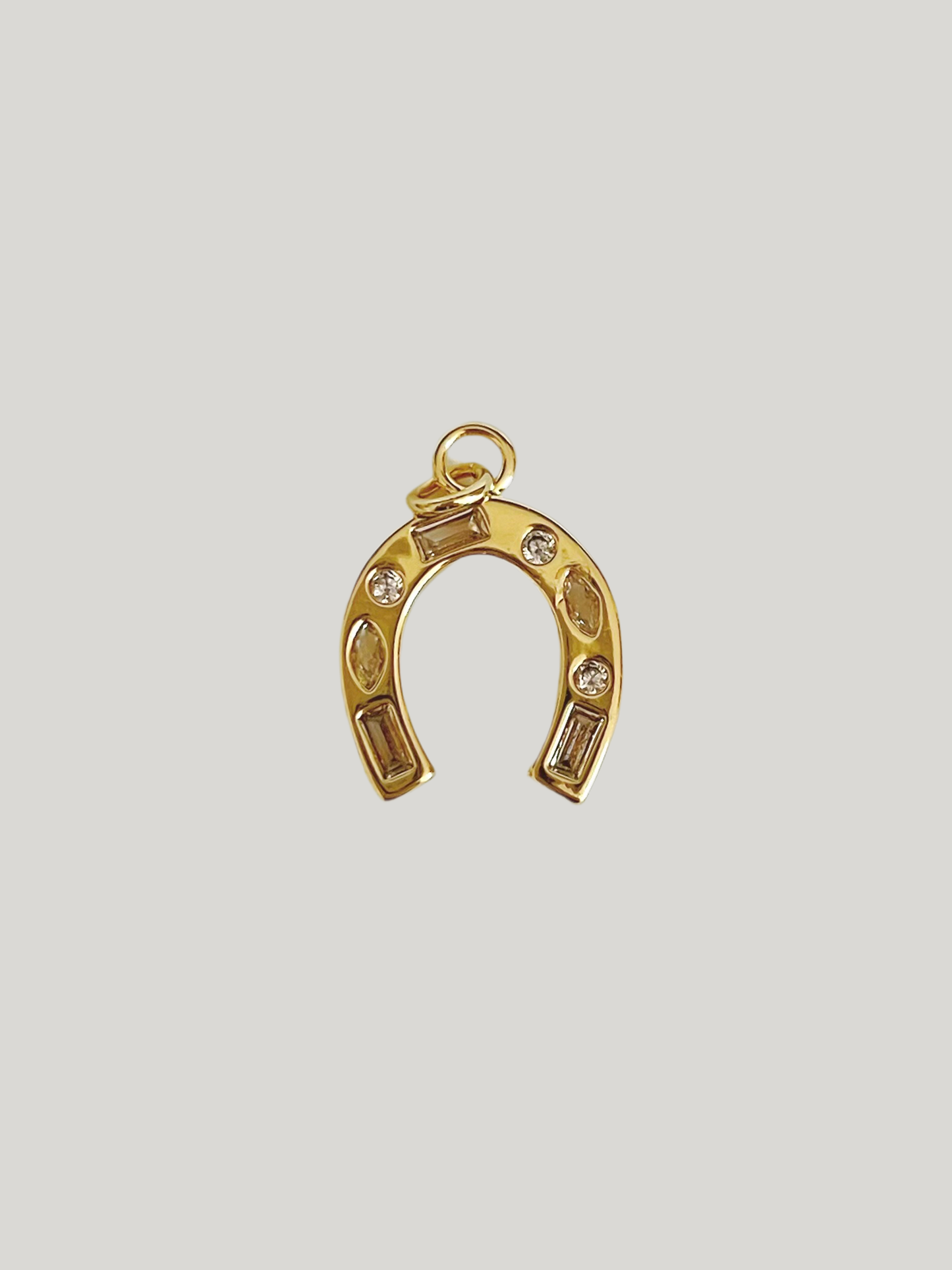 Shine horseshoe charm