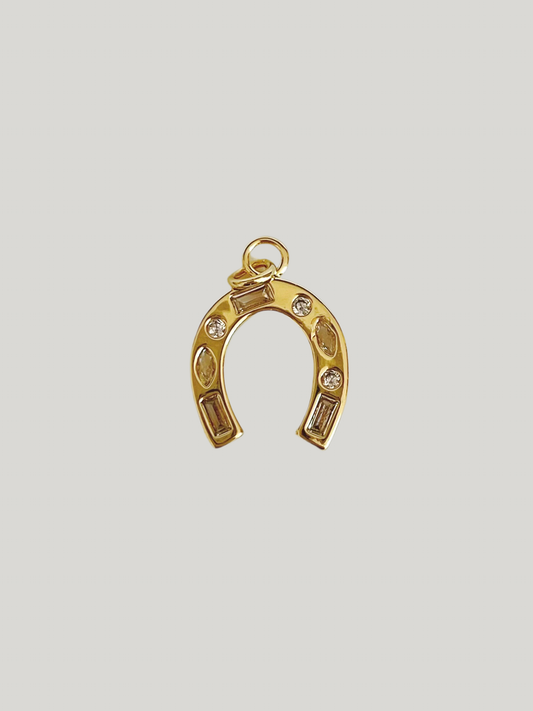 Shine horseshoe charm