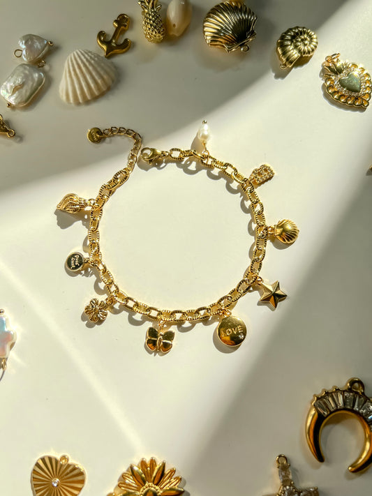 Dainty charms bracelet