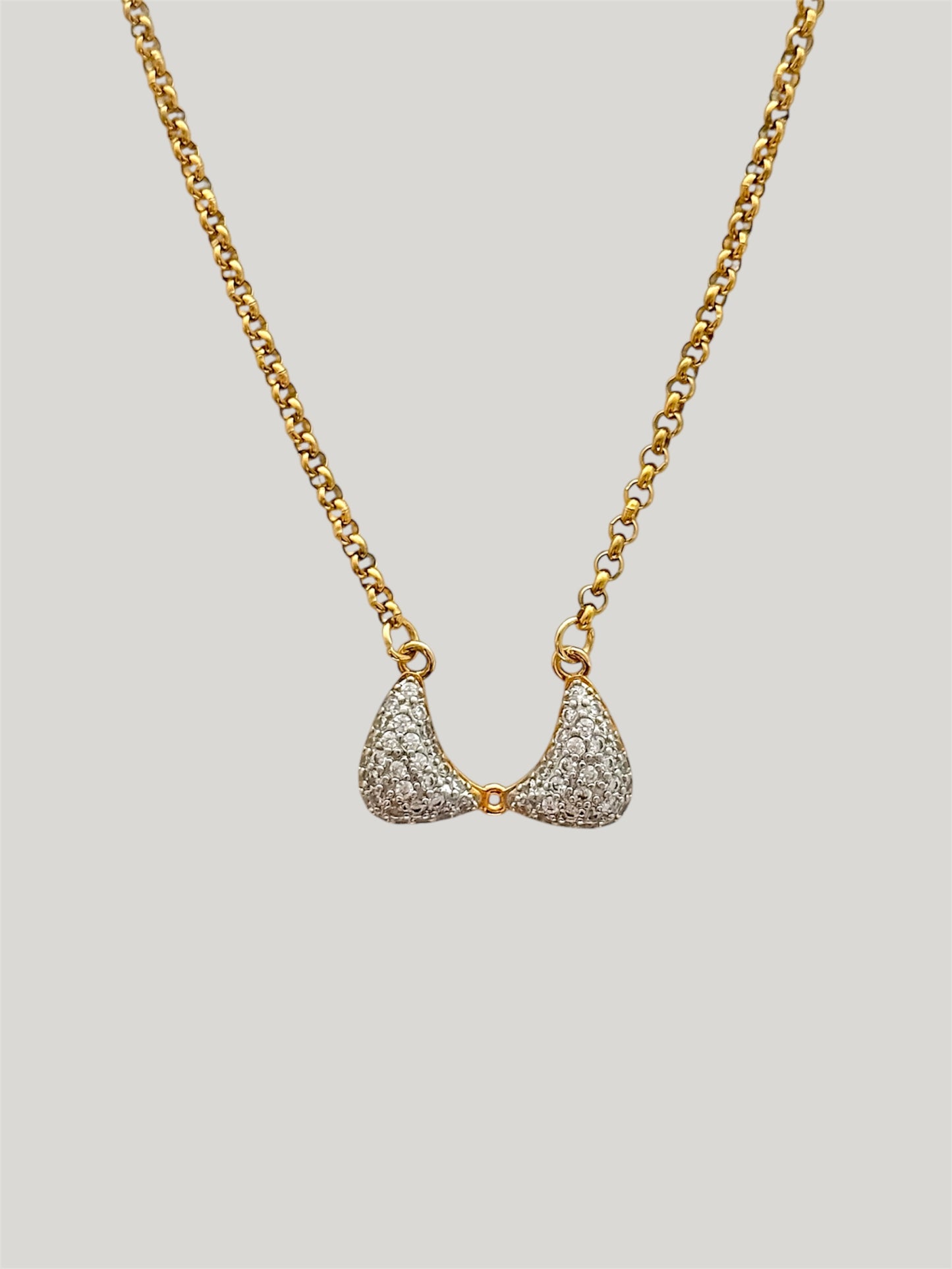 Sparkle bra necklace