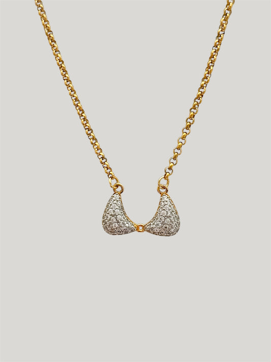 Sparkle bra necklace