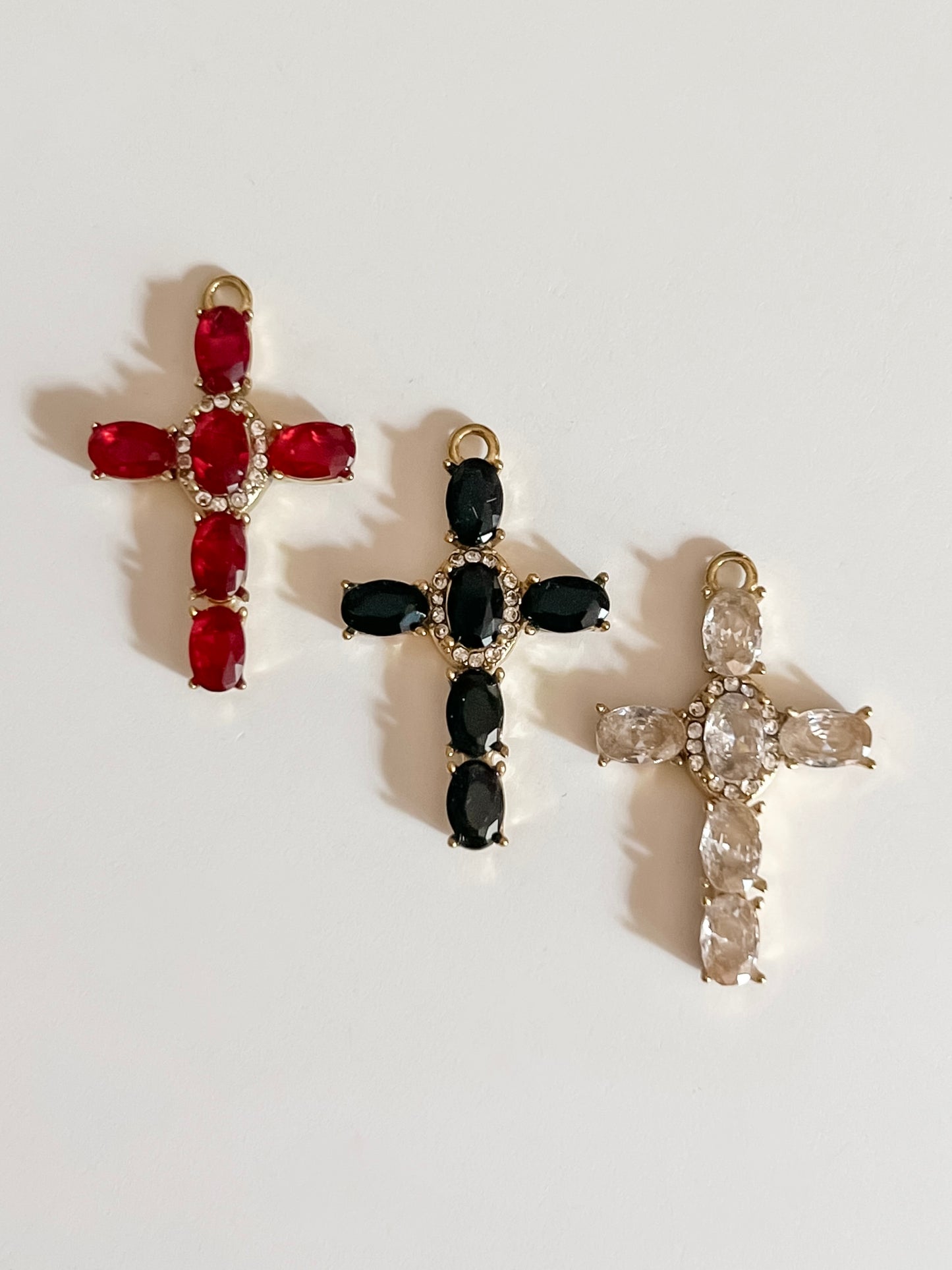 Zirconia cross charms