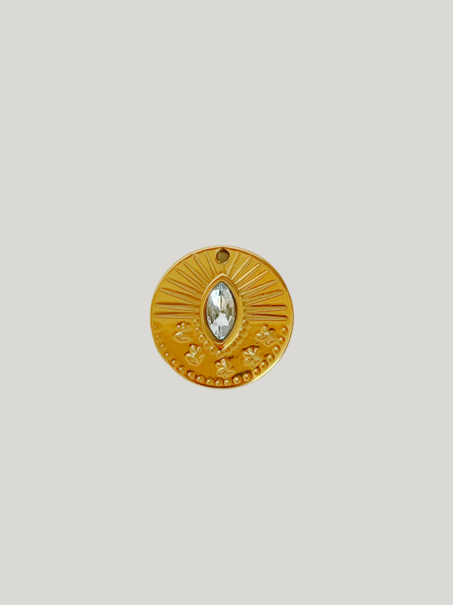 Sun eye medallion Charm