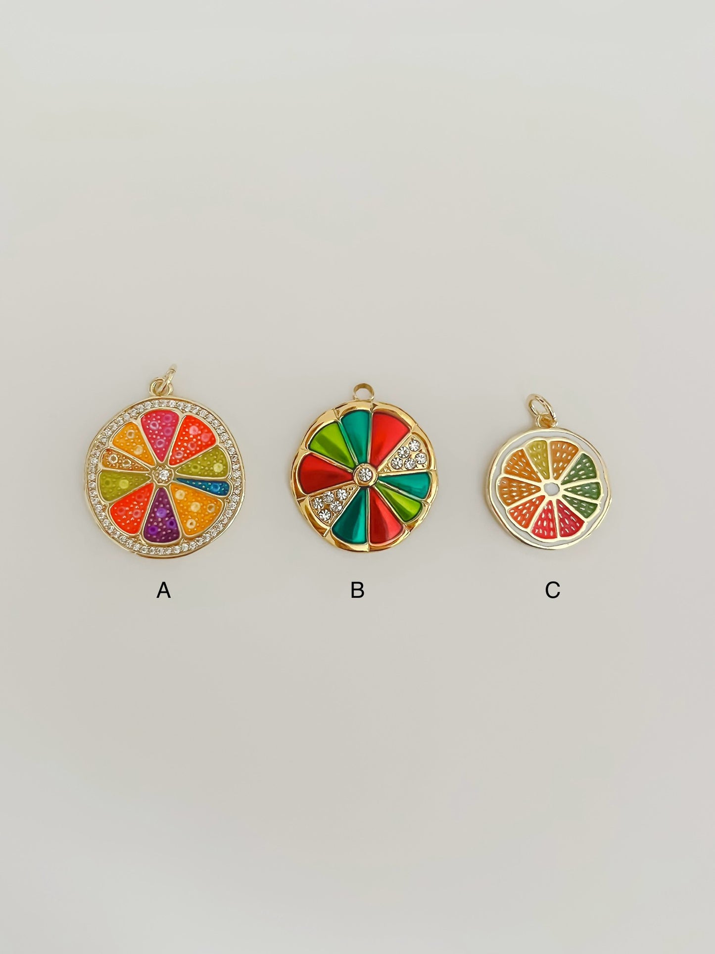 Colorful citrus charms