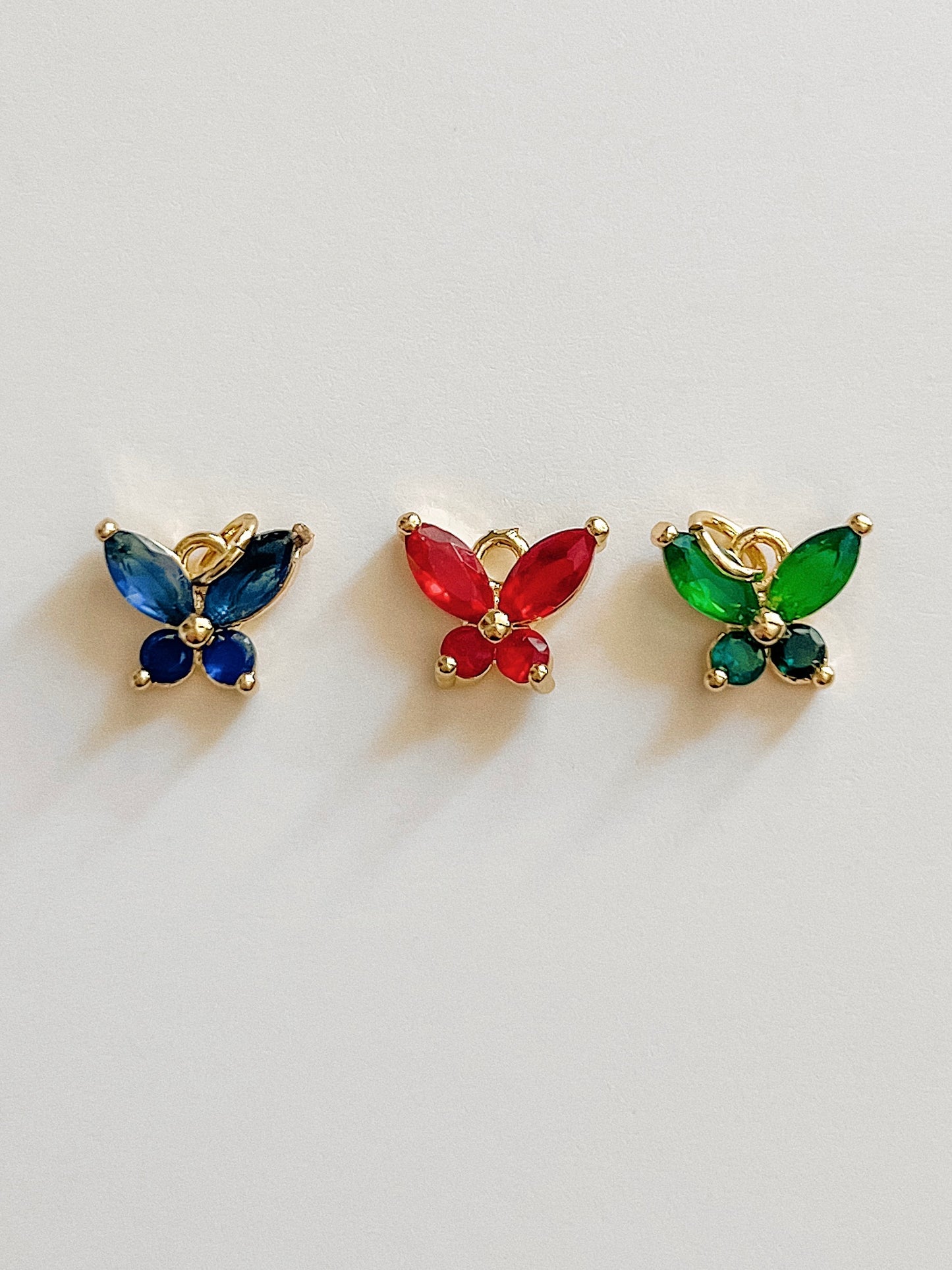 Sparkle butterfly charms