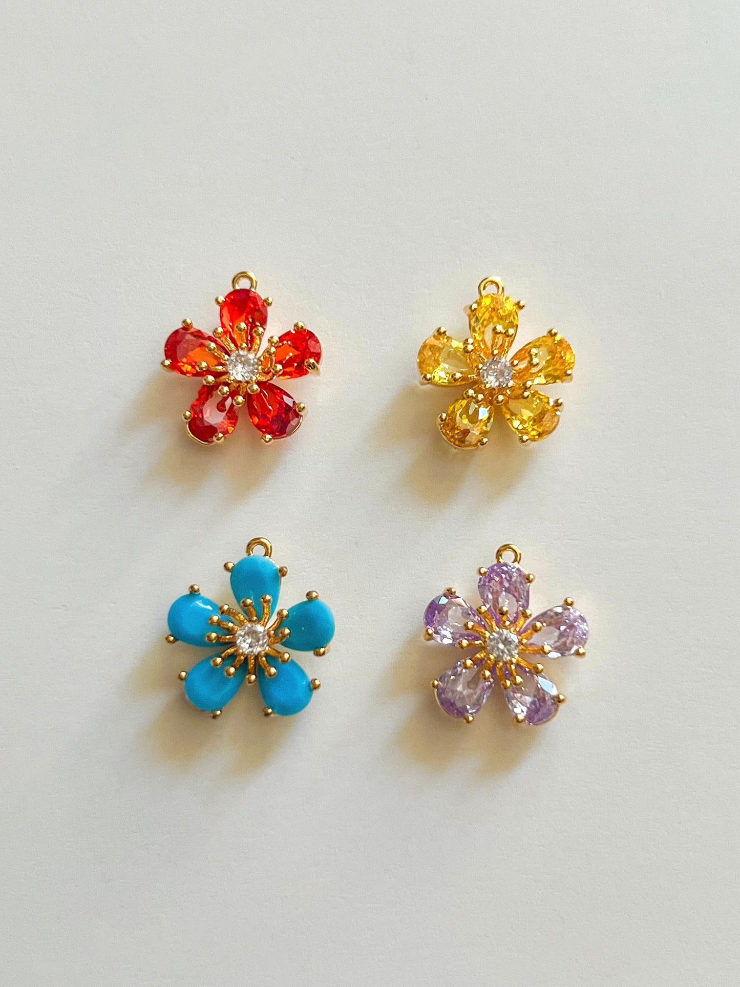 Sparkle flower charms