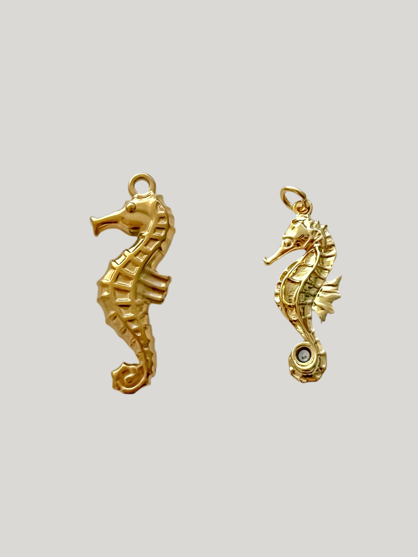 Sea life charms: seahorses