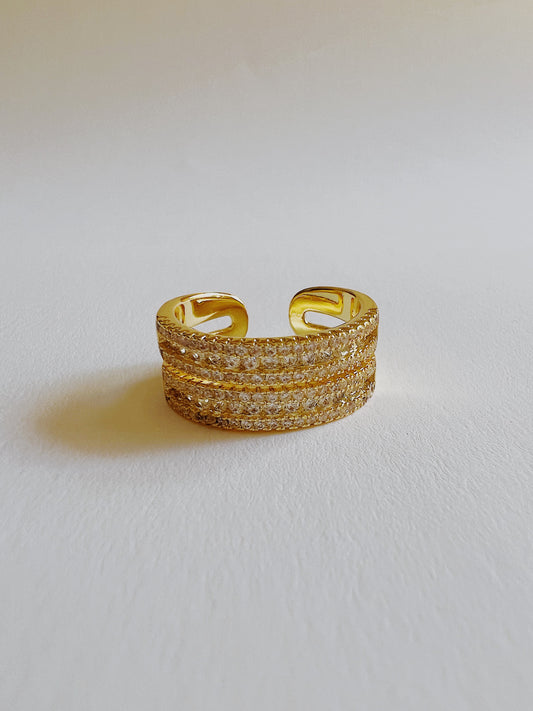Open double band Ring
