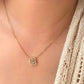 Disco initial necklace