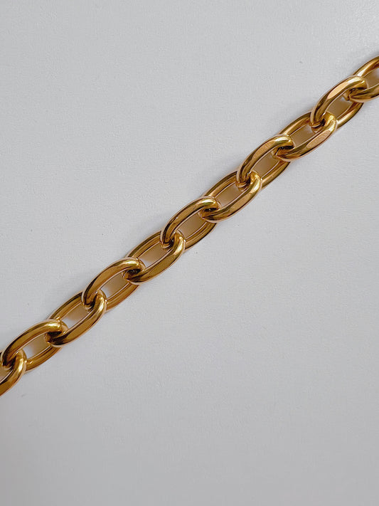 Thick cable chain bracelet