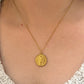 Virgin medallion necklace