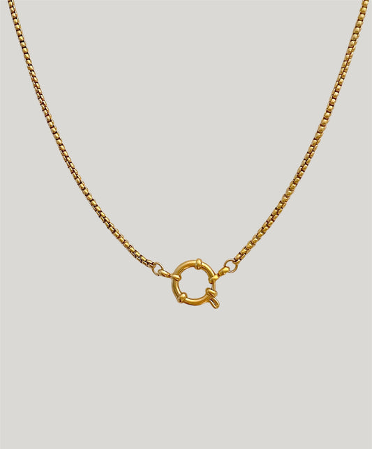 Box chain sailor necklace