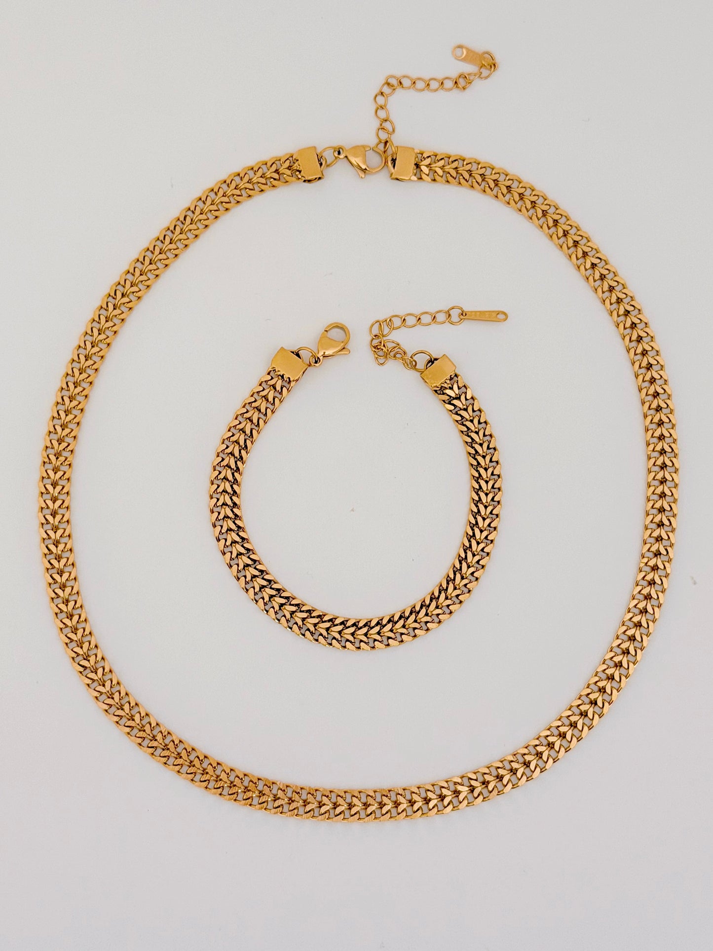 Double curb chain Set