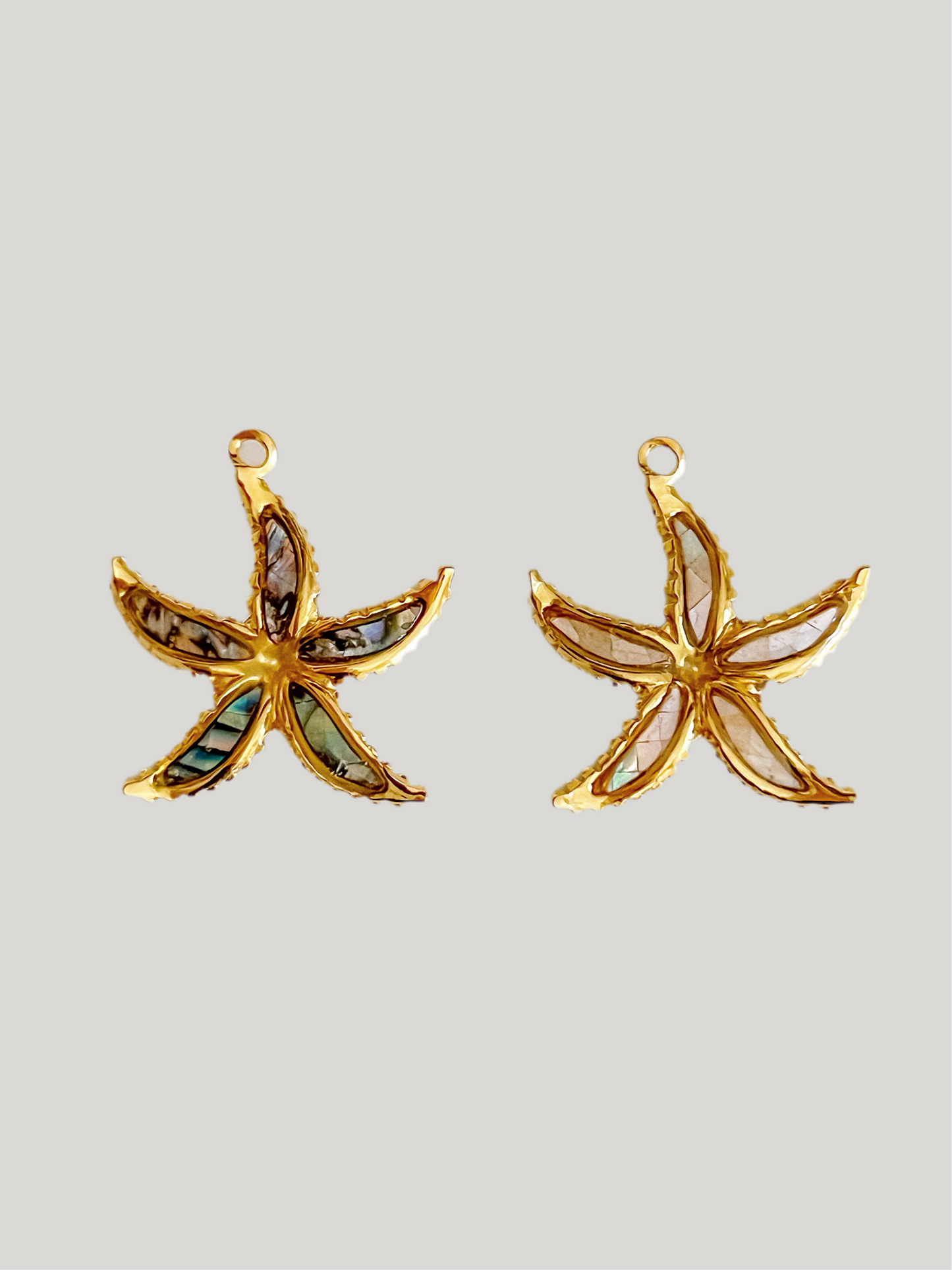 Mosaic sea star charms