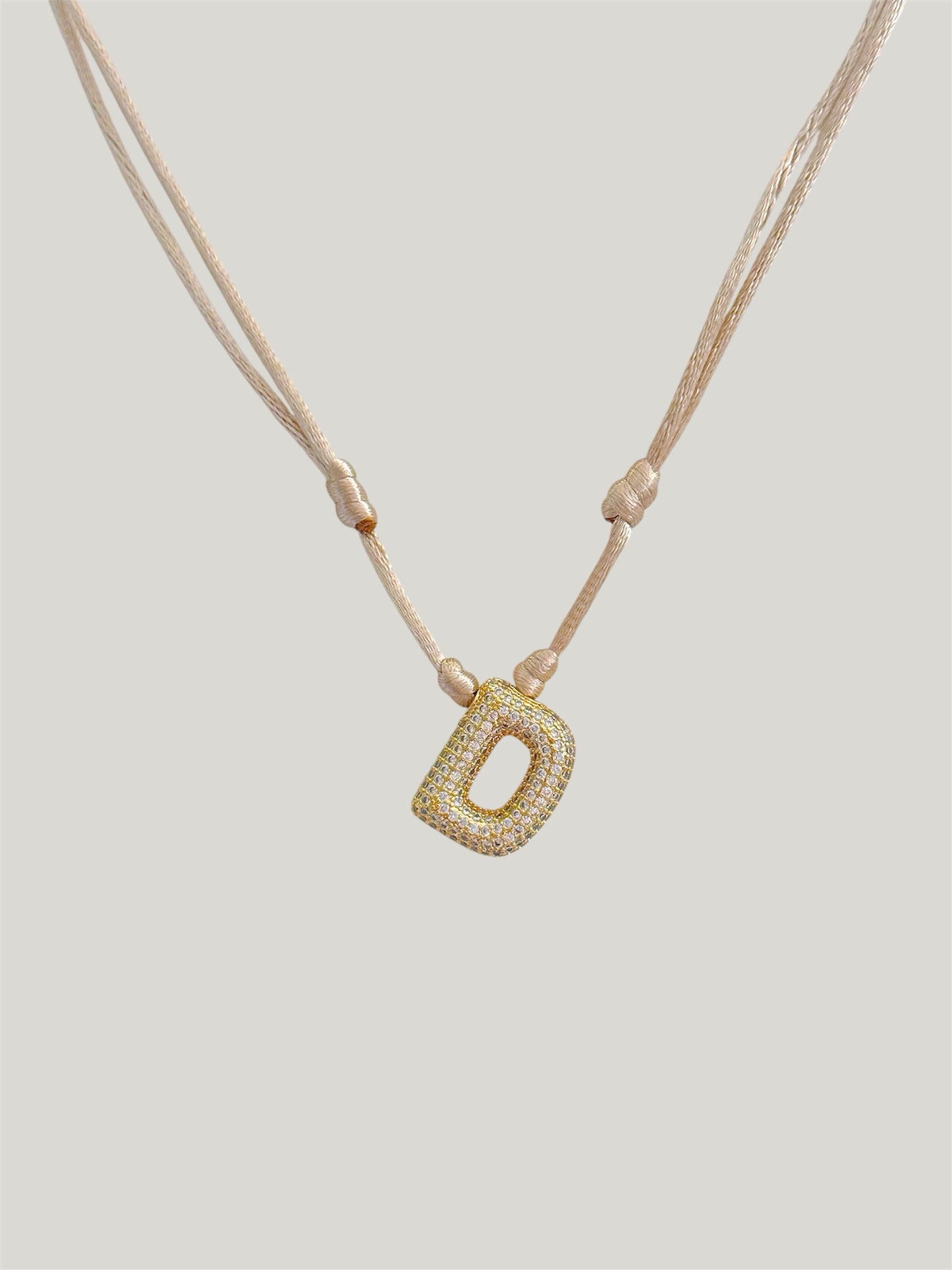Sparkle bubble cord necklace