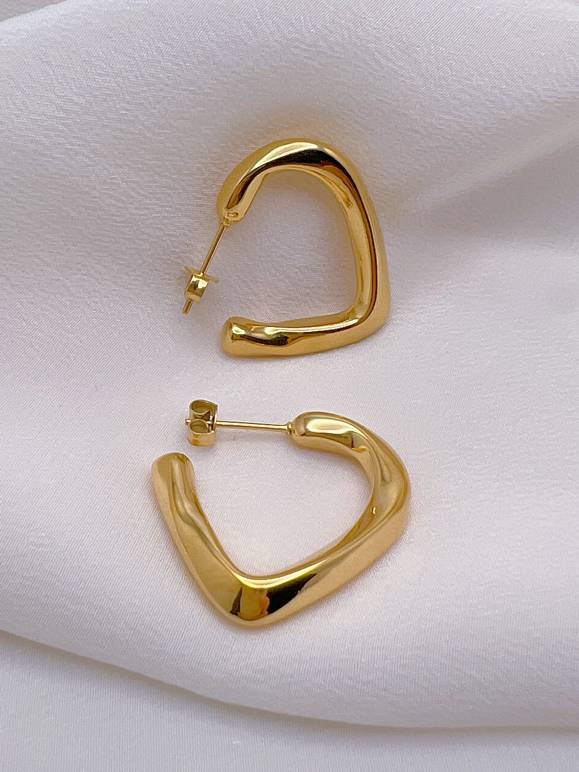 Open Heart Earrings - Paumi