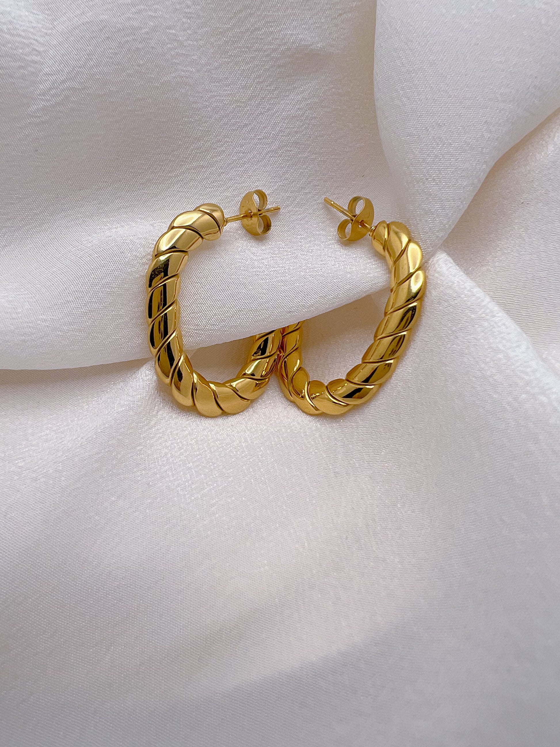 Oval Hoops Earrings - Paumi